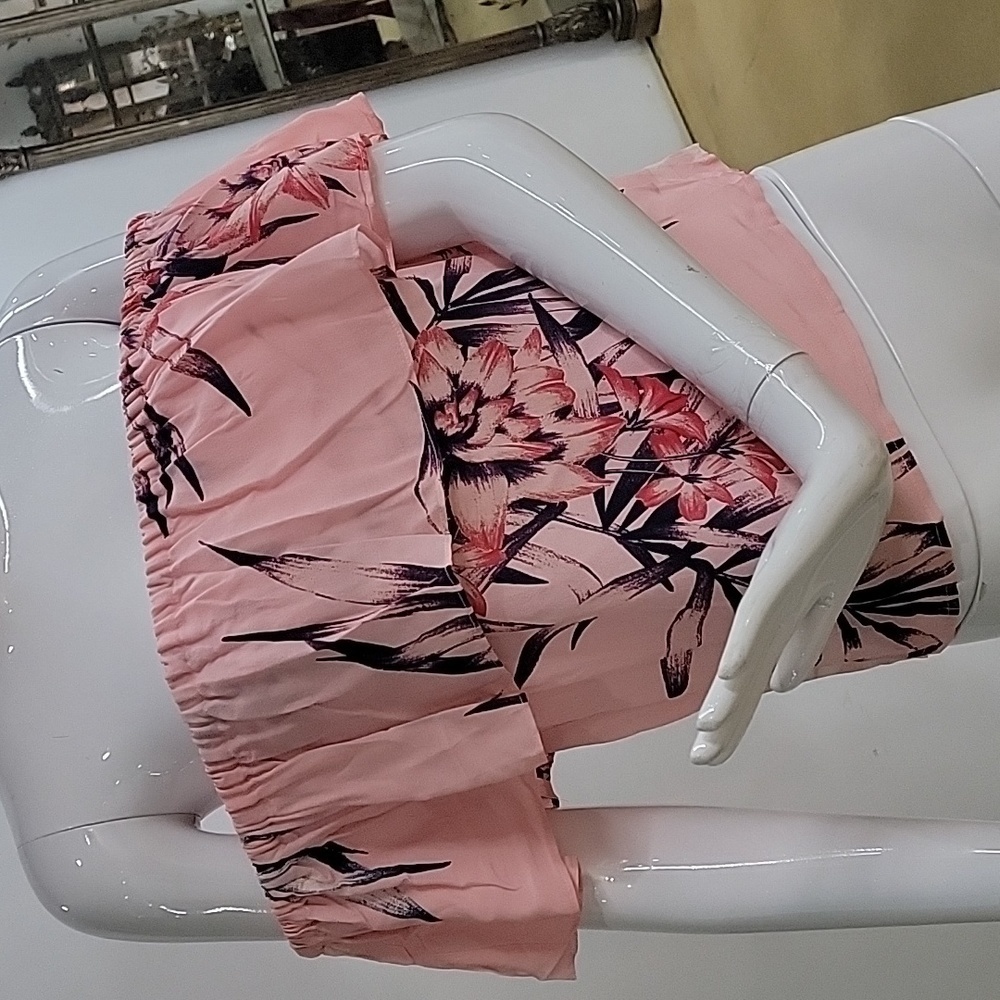 Yumi Kim Off Shoulder Pink Floral Tropical Tonic Griffin Top Size XS